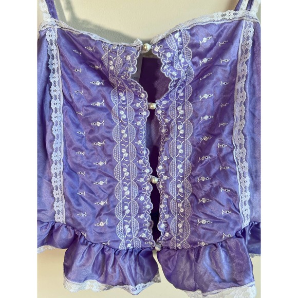 Vintage Lilac Cropped cami - Picture 2 of 4